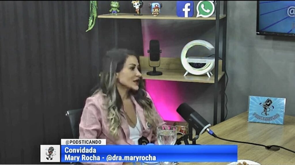 Dra. Mary Rocha emociona em participação no Podsticando e viraliza nas redes sociais